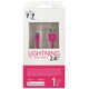 アップル認証 lightningケーブル 100cm ピンク UD-SL100P