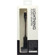 アップル認証 lightning AUDIO アダプタ 充電端子付 ブラック IADL-C10BK