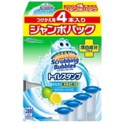 スクラビングバブル トイレスタンプ漂白成分プラスホワイティーシトラスの香りつけかえ用 4本入り ジャンボパック