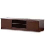 鏡面仕上すっきり収納 テレビボード 150cm幅 ブラウン FL0326210