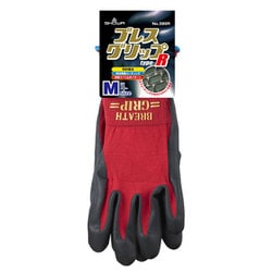 NO380R M [作業用手袋 ブレスグリップ type-R Mサイズ レッド]
