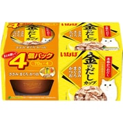 金のだし カップ 4個パック ささみ・まぐろ・かつお [猫用 とろみ 70g×4 一般食]