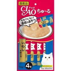 チャオちゅーる いわし&まぐろ 14g×4本 [猫用おやつ]