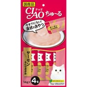 チャオちゅーる サーモン&とりささみ 14g×4本 [猫用おやつ]