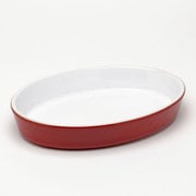 EH340109 オーバルグラタンディッシュ Mサイズ レッド