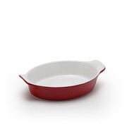 EH349029 NEWオーバルオーブンディッシュ Sサイズ レッド