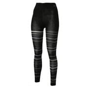 WOMEN Multi Border Tights Mサイズ BK タイツ PH462PA77