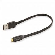 リバーシブルマイクロUSB LED付き充電&同期ケーブル Black EZFL