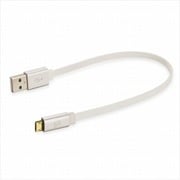 リバーシブルマイクロUSB LED付き充電&同期ケーブル White EZFLWT