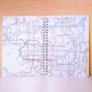 鉄道路線図 リングノートA5 関西 日本語 RNGKJ