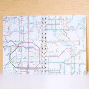 鉄道路線図 リングノートA6 関西 日本語 RNRKJ