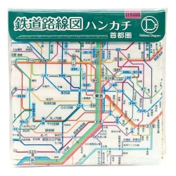 ヨドバシ.com - 東京カートグラフィック 鉄道路線図 ハンカチ