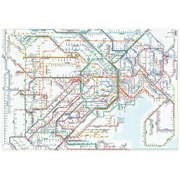 鉄道路線図 クリアファイル 首都圏 日本語 RFSJ