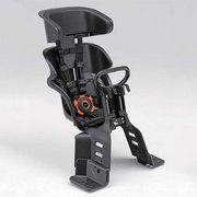 電動自転車用 ヘッドレスト付コンフォート フロントチャイルドシート ブラック/ブラック Q5K-OGG-Y04-007 BK