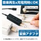 Audio＋Charge イヤホン＋Lightning 変換アダプタ ブラック