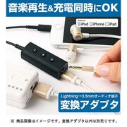 Audio+Charge イヤホン+Lightning 変換アダプタ ブラック