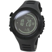 SENSOR MASTER III/スイス製センサー搭載/100m防水/天気/高度計/方位計/気圧計 アウトドアウォッチ ブラックベゼル(黒刻印)×反転液晶 LAD024bkbk-bk