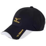 32JW710195 [キャップ（梅花メッシュ風道） ブラック×ゴールド M ユニセックス]