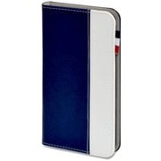 BOOKIP7P-NB [BOOK Type for iPhone 7 Plus レザータッチ 手帳型ケース ネイビー/ホワイト]