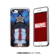 iPhone 7 MARVEL Design メタリックケース ソフトTPU キャプテン・アメリカ [スマートフォンケース]
