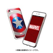 iPhone 7 MARVEL Design メタリックケース ソフトTPU キャプテン・アメリカ/シールド [スマートフォンケース]