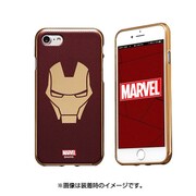 iPhone 7 MARVEL Design メタリックケース ソフトTPU アイアンマン：マスク [スマートフォンケース]