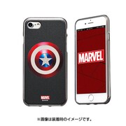 iPhone 7 MARVEL Design メタリックケース ソフトTPU キャプテン・アメリカ/シールドS [スマートフォンケース]