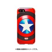 iPhone 7 MARVEL Design メタリックケース ハイブリッド キャプテン・アメリカ/BK [スマートフォンケース]