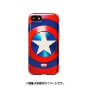 iPhone 7 MARVEL Design メタリックケース ハイブリッド キャプテン・アメリカ/BL [スマートフォンケース]