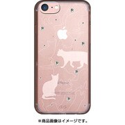 7IL03 [UVプリントカバー iPhone 7 猫白]