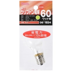 ヨドバシ.com - オーム電機 OHM LB-PS3760KJ-W [ミニクリプトン電球 