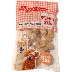 ドッグチュー 骨型ガム小 [犬用おやつ 20本 全犬種用 デンタルガム]