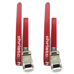 クリストフ レザーストラップ レッド 2本セット