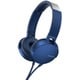 ステレオヘッドホン ブルー MDR-XB550AP L