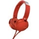 ステレオヘッドホン レッド MDR-XB550AP R