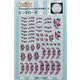 172 [テーブルウェアーコレクションシリーズ 超薄シール ピンクローズ]