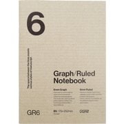 GRノート B5サイズ 6mm方眼/横罫 NOTE-GRB5-06