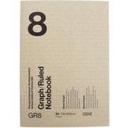 GRノート B5サイズ 8mm方眼/横罫 NOTE-GRB5-08