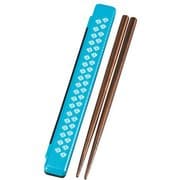 木目小粋 木目箸箱セット あさぎ 33196