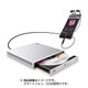 Android用CD録音ドライブ USB2.0 Type-C変換アダプタ付属 ホワイト LDR-PMJ8U2RWH