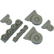 1/48 レジン製エアクラフトパーツ F-14A トムキャット 自重変形タイヤ（タミヤ用） [プラモデル]