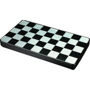 ジュラルミン削り出し名刺入れ 市松 ブラック&シルバー 49022GM-102