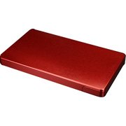 ジュラルミン削り出し名刺入れ ソリッド レッド 49047GM-127