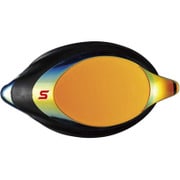 度付きスイミングゴーグル クッション付きミラー片眼レンズ SRXCL-MPAF フラッシュオレンジミラー S-7.00 [スイミング ゴーグルレンズ 片眼1個]