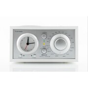 Bluetoothワイヤレス技術搭載 アナログクロック付き AM/FM モノラルラジオ スピーカー Tivoli Model Three BT White/Silver