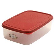 鮮度保持容器 角型 1270mL ルビーコーンレッド T11449