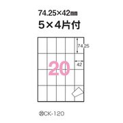 コピーラベル A4 20面 100シート入（2000片） 29812