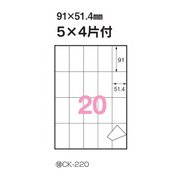 コピーラベル B4 20面 100シート入（2000片） 29833