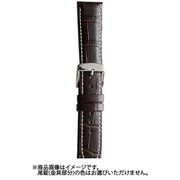 BKA038BN [時計バンド 型押しマット竹符 白ステッチ 16mm]