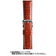 BKA038NP [時計バンド 型押しマット竹符 白ステッチ 18mm]